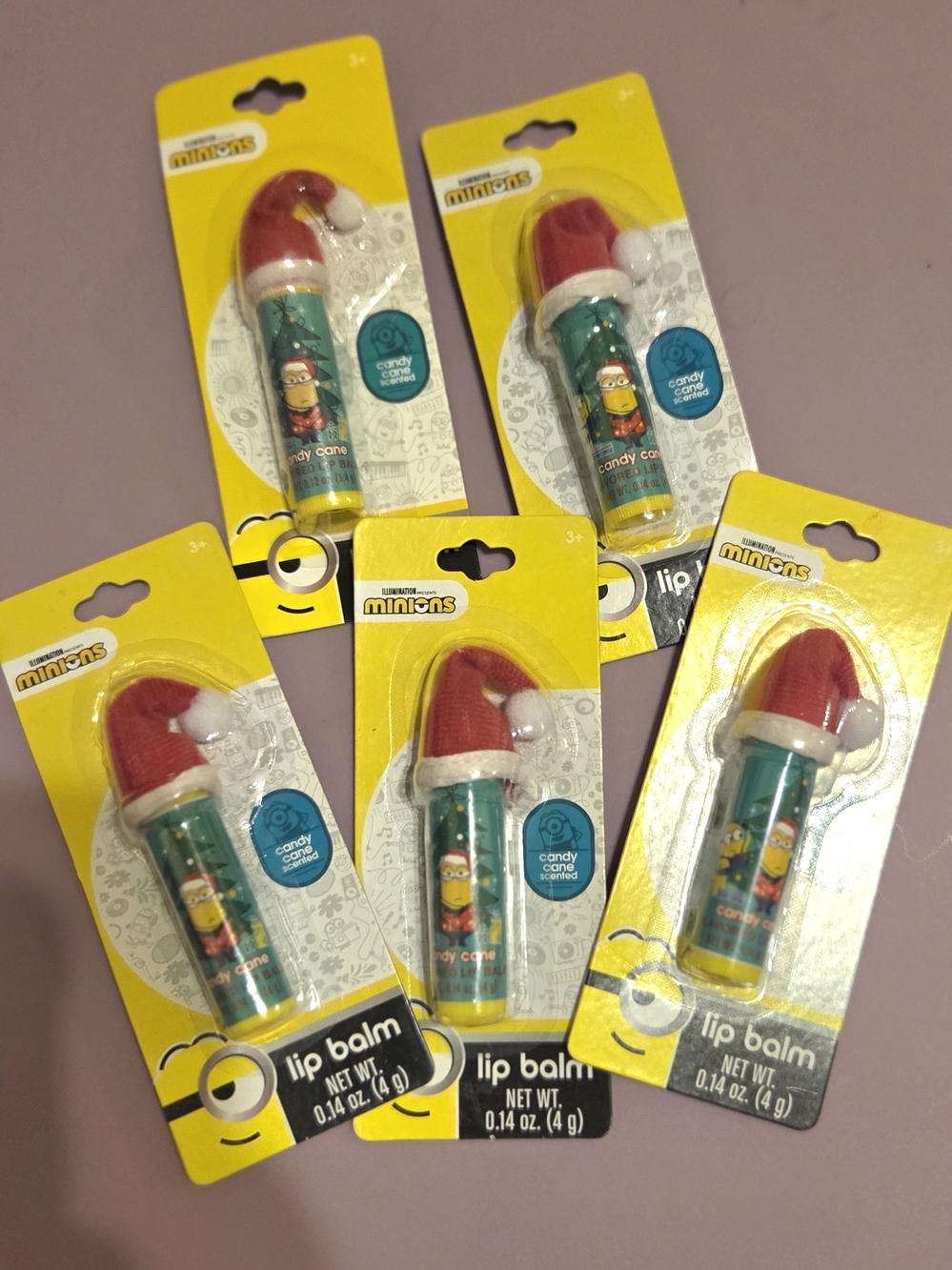 MINIONS Candy Cane Lip Balm - Pack Of 5